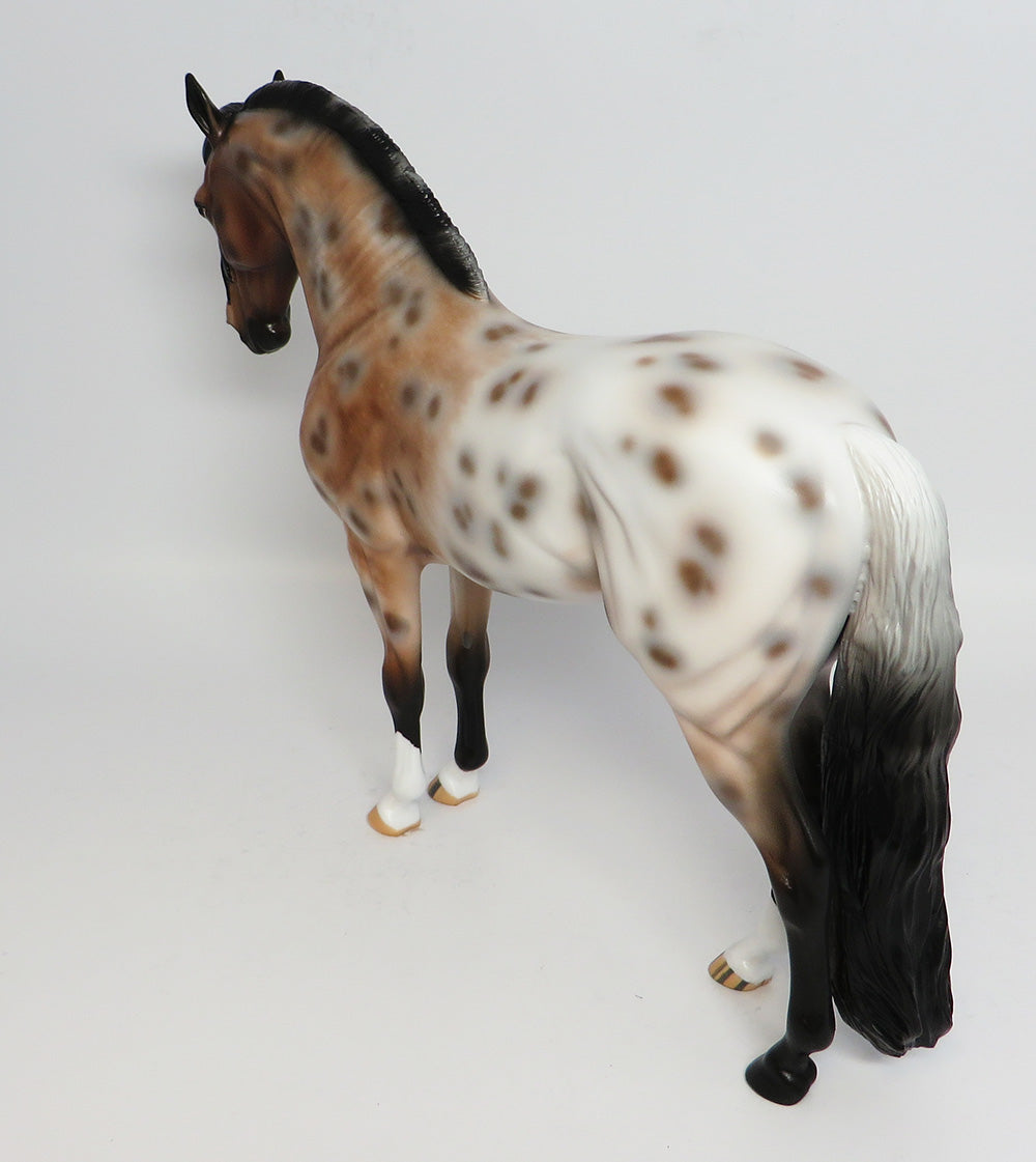 IMAGINATE~OOAK LOUD BAY APPALOOSA  ANDALUSIAN MODEL HORSE 4/24