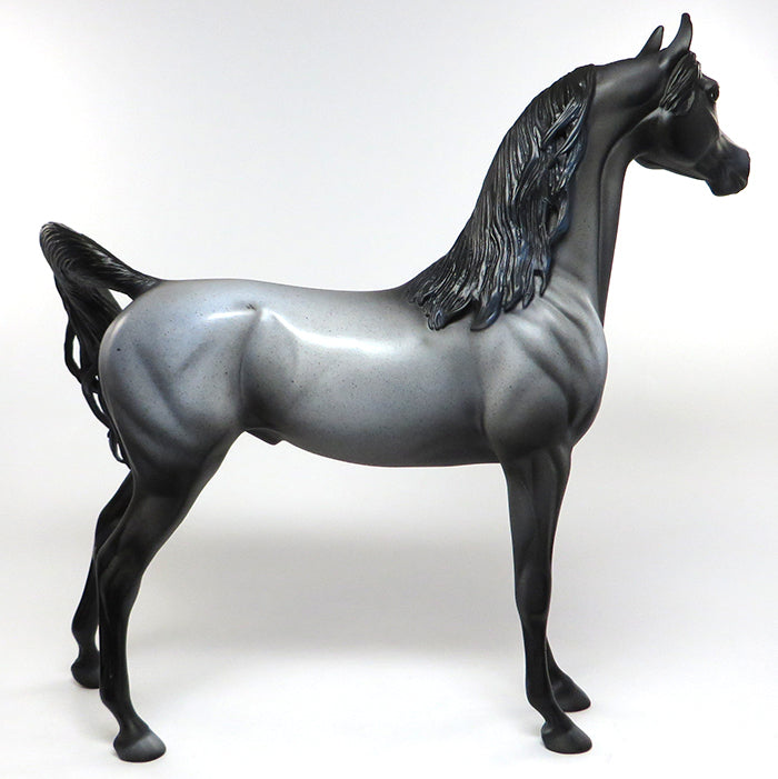GENTLEMEN IN BLUE-OOAK BLUE ROAN ARABIAN MODEL HORSE 6/29