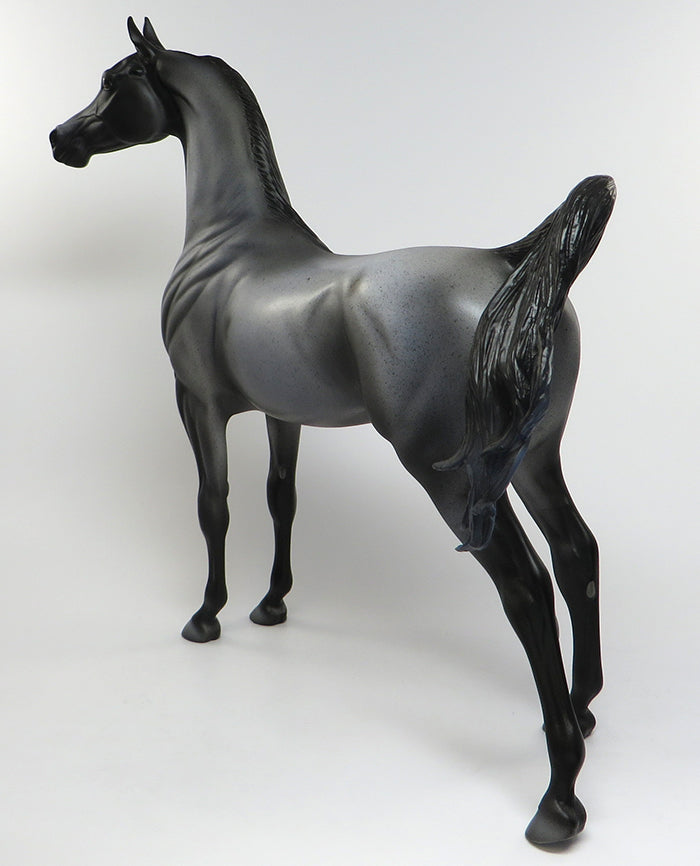 GENTLEMEN IN BLUE-OOAK BLUE ROAN ARABIAN MODEL HORSE 6/29