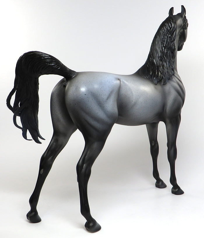 GENTLEMEN IN BLUE-OOAK BLUE ROAN ARABIAN MODEL HORSE 6/29