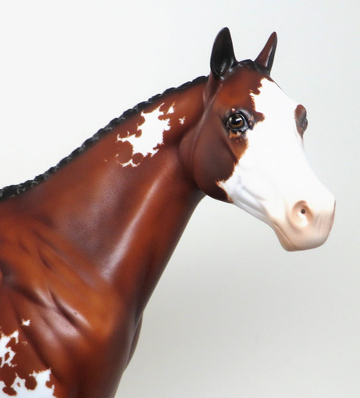 INVITATION ONLY-OOAK BAY ETCHED PAINT ISH MODEL HORSE 12/28