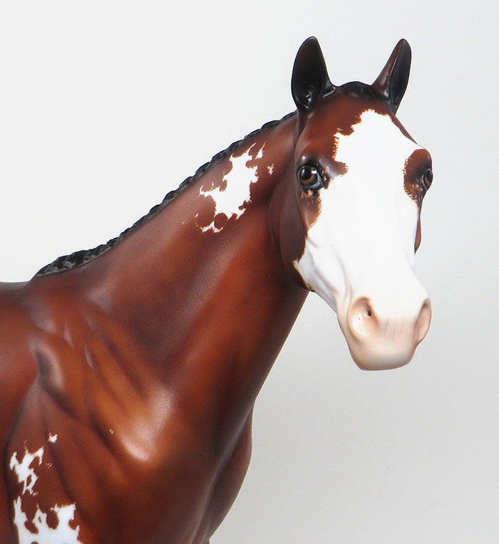 INVITATION ONLY-OOAK BAY ETCHED PAINT ISH MODEL HORSE 12/28