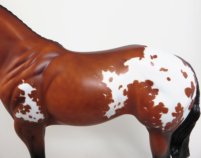 INVITATION ONLY-OOAK BAY ETCHED PAINT ISH MODEL HORSE 12/28