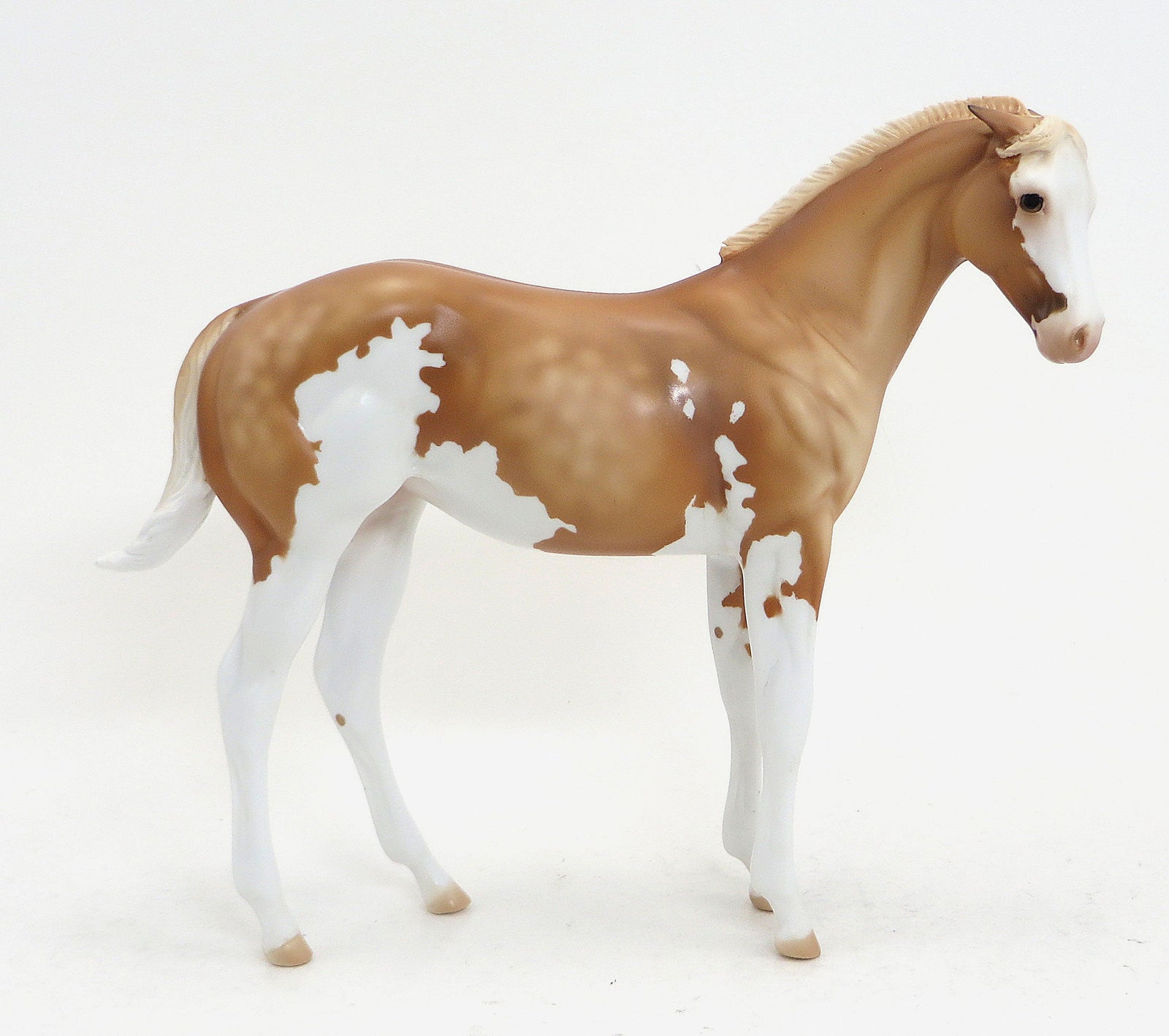 SOLNTESE - OOAK Dapple Palomino Paint Weanling Model Horse - 9/11