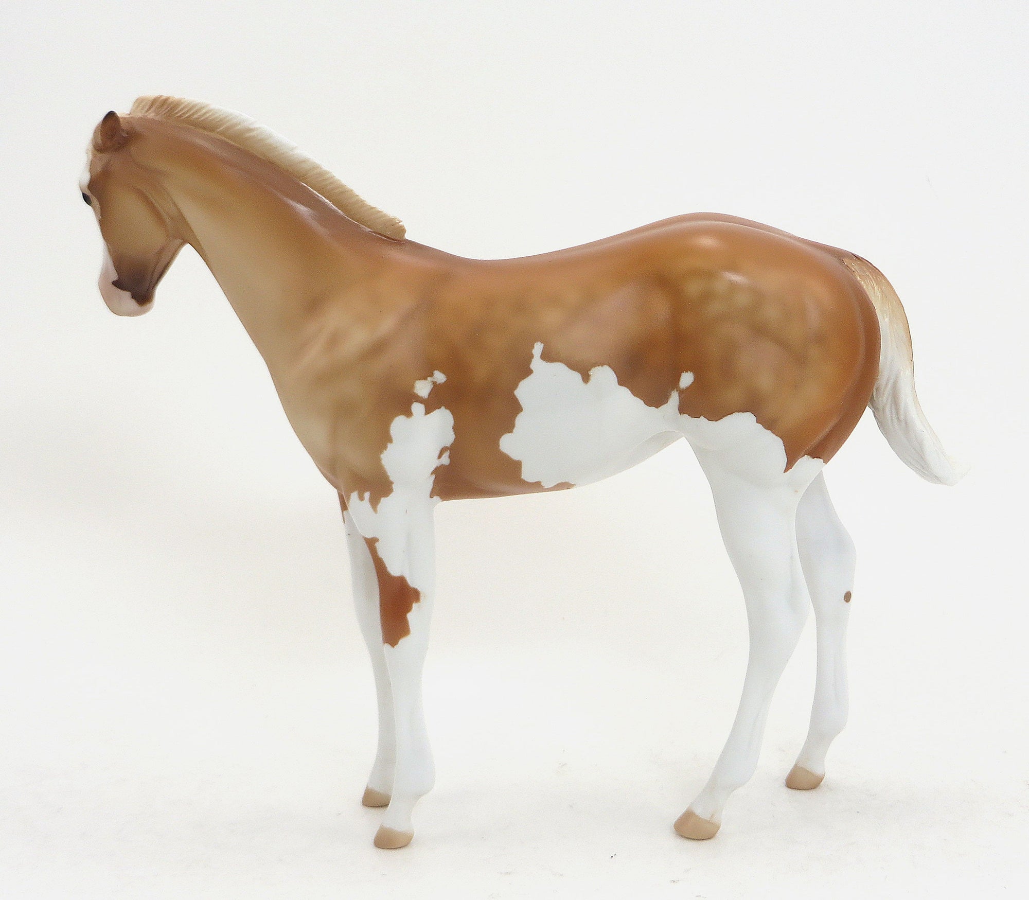SOLNTESE - OOAK Dapple Palomino Paint Weanling Model Horse - 9/11