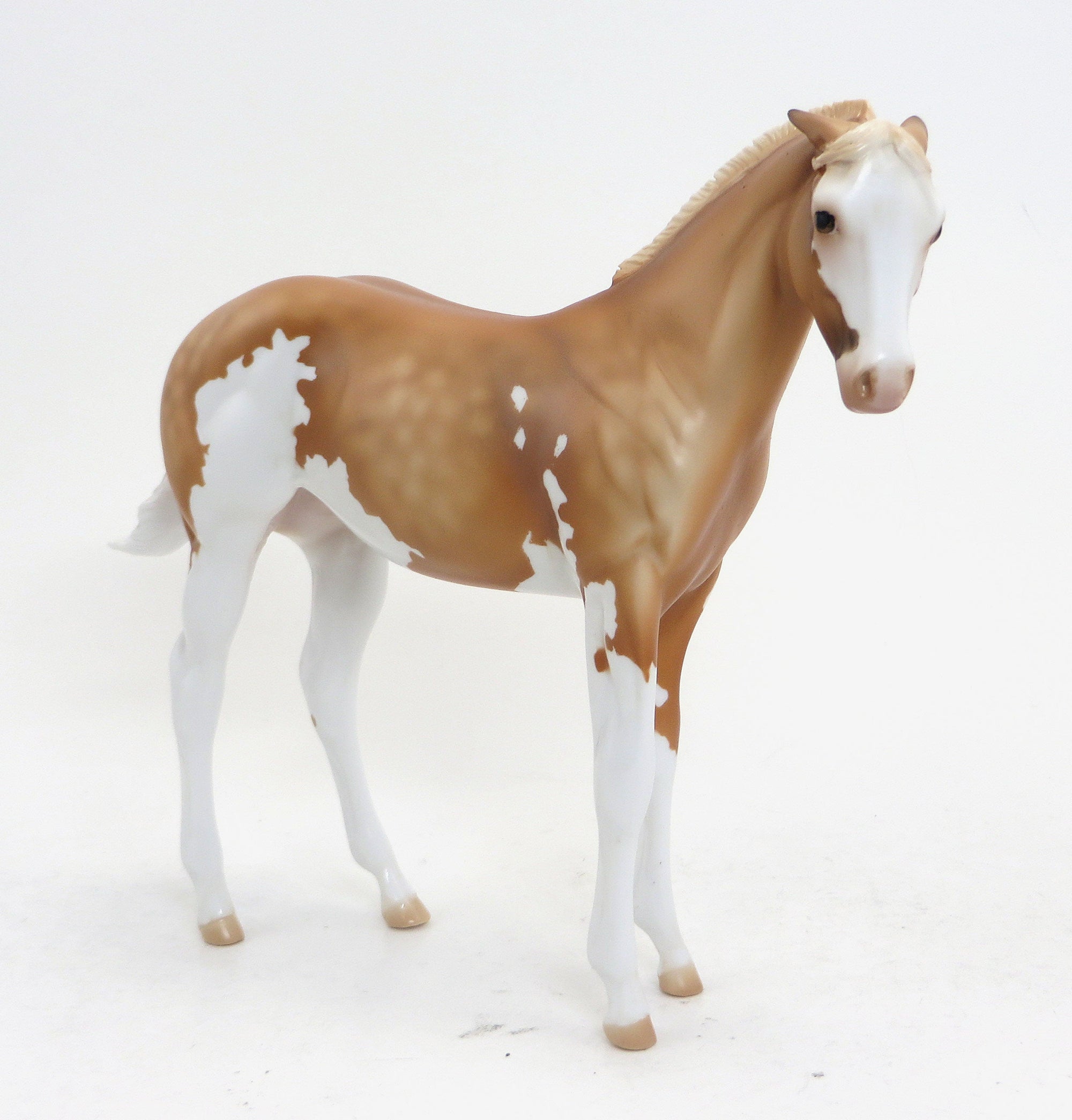 SOLNTESE - OOAK Dapple Palomino Paint Weanling Model Horse - 9/11