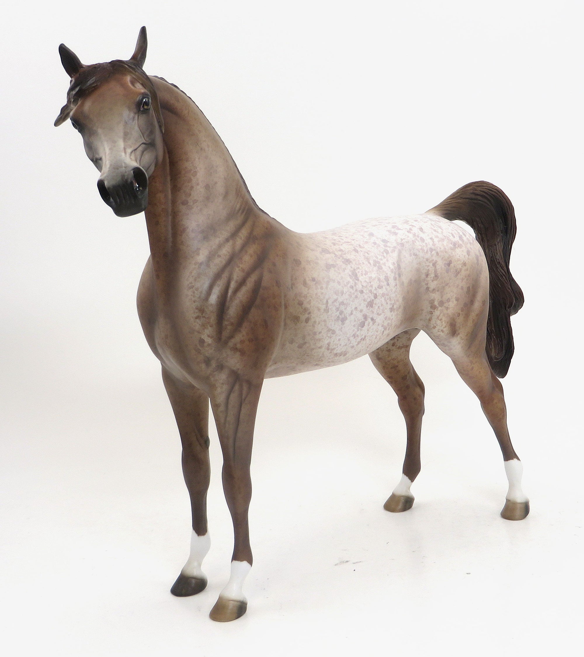 EPONA (Goddess Protector of Horses) - OOAK CHESTNUT APPALOOSA ARABIAN by Allen - 9/11