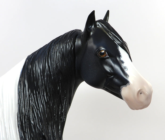 black and white model horse 