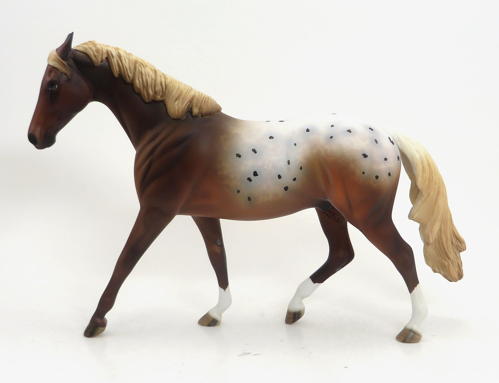 DAGUR - OOAK Chestnut Blanketed Appaloosa Model Horse Pony Gelding by Allen - 9/11