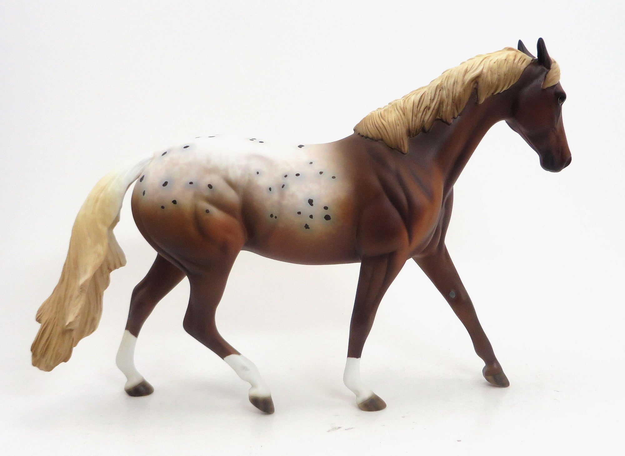 DAGUR - OOAK Chestnut Blanketed Appaloosa Model Horse Pony Gelding by Allen - 9/11