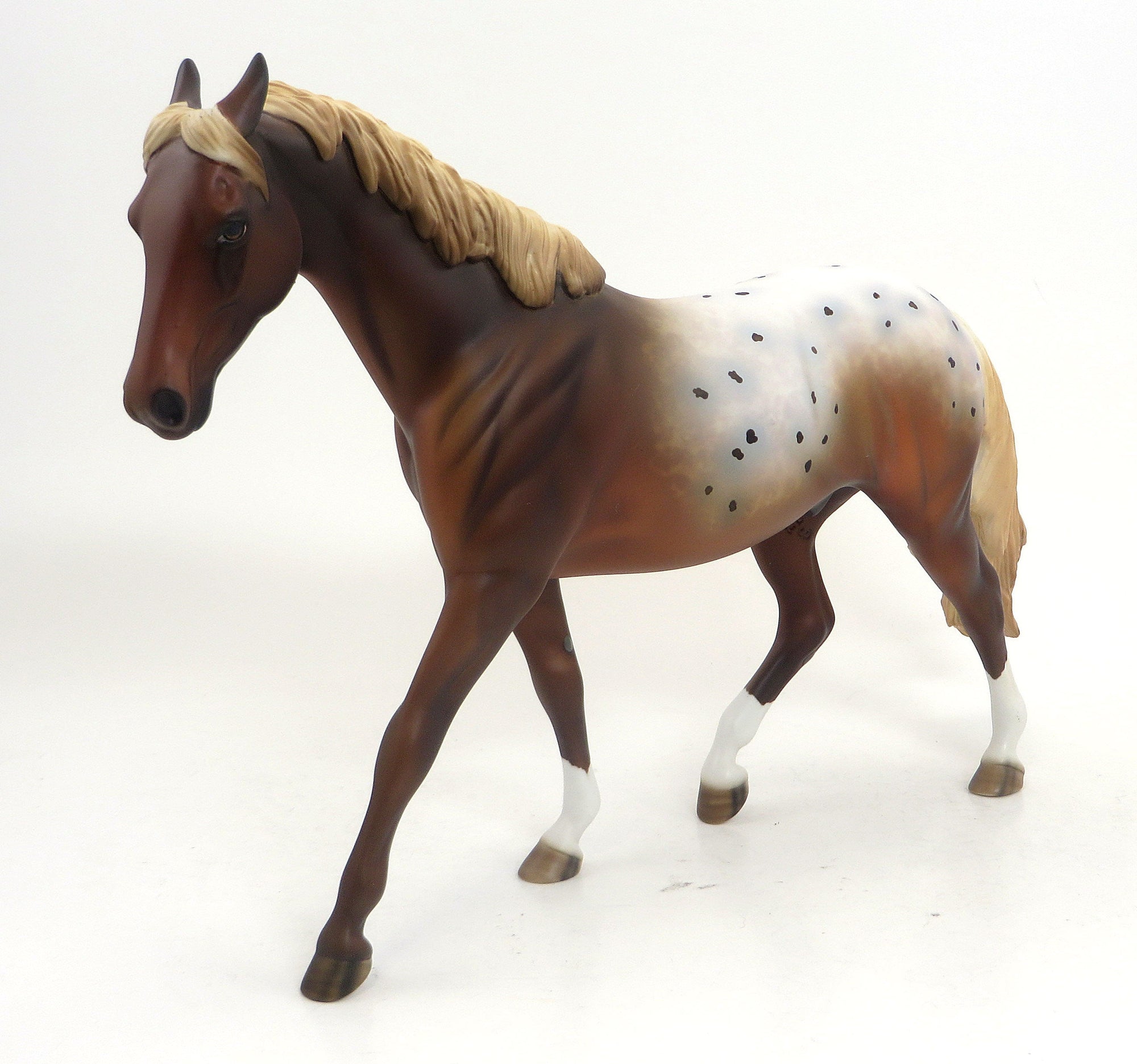 DAGUR - OOAK Chestnut Blanketed Appaloosa Model Horse Pony Gelding by Allen - 9/11