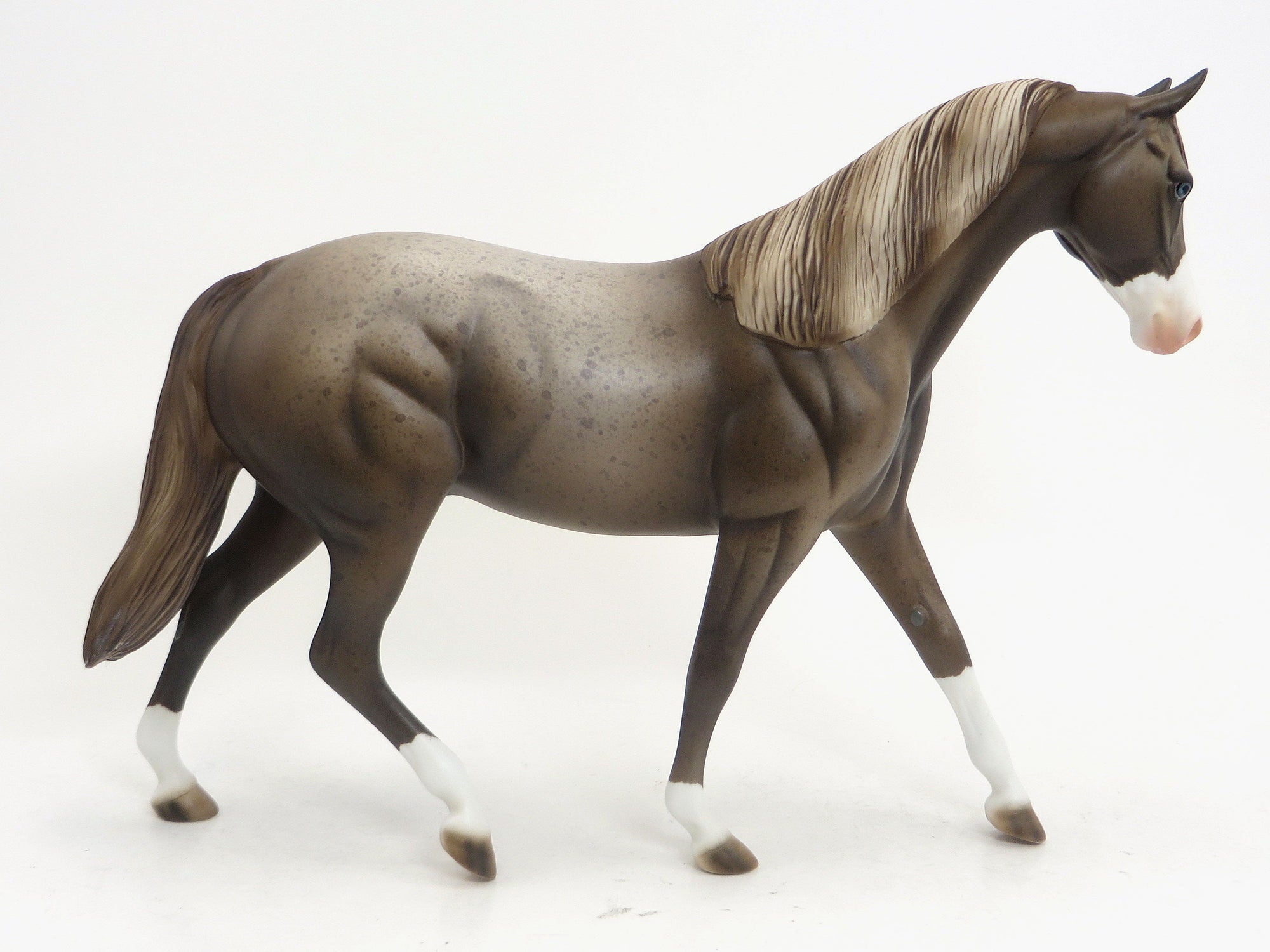 TWO BITS - OOAK ROAN PONY MODEL HORSE - 9/11