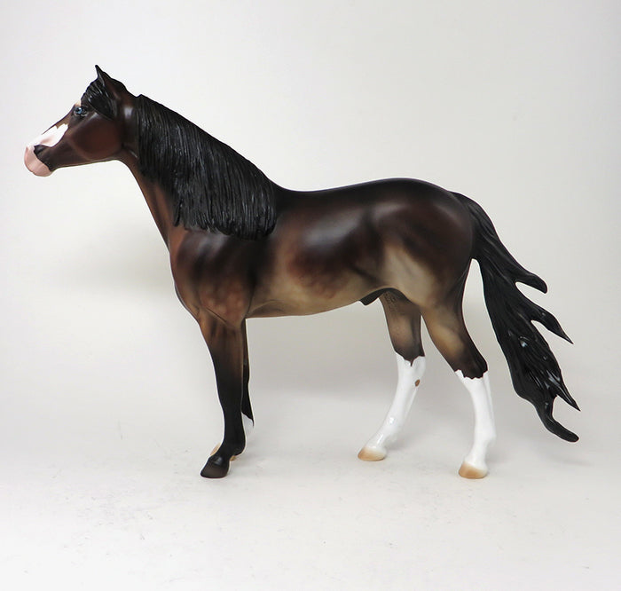 OASIS - OOAK Bay Paint Spanish Mustang Model Horse - 11/13