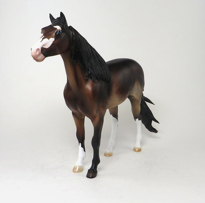 OASIS - OOAK Bay Paint Spanish Mustang Model Horse - 11/13
