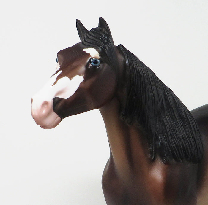 OASIS - OOAK Bay Paint Spanish Mustang Model Horse - 11/13