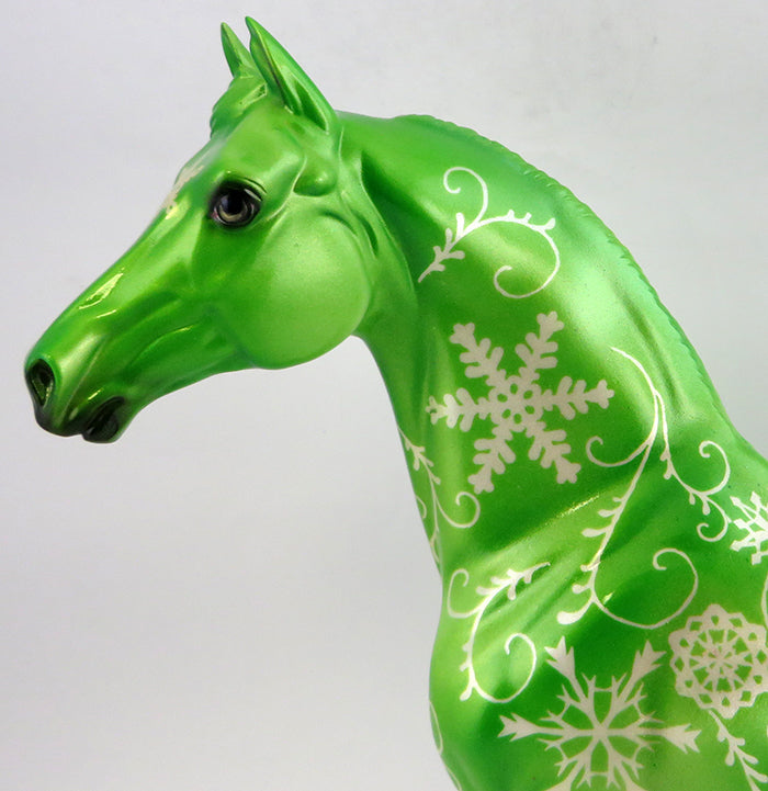 ENCHANTED SNOW-OOAK SNOWFLAKE MORGAN MODEL HORSE 11/23/16