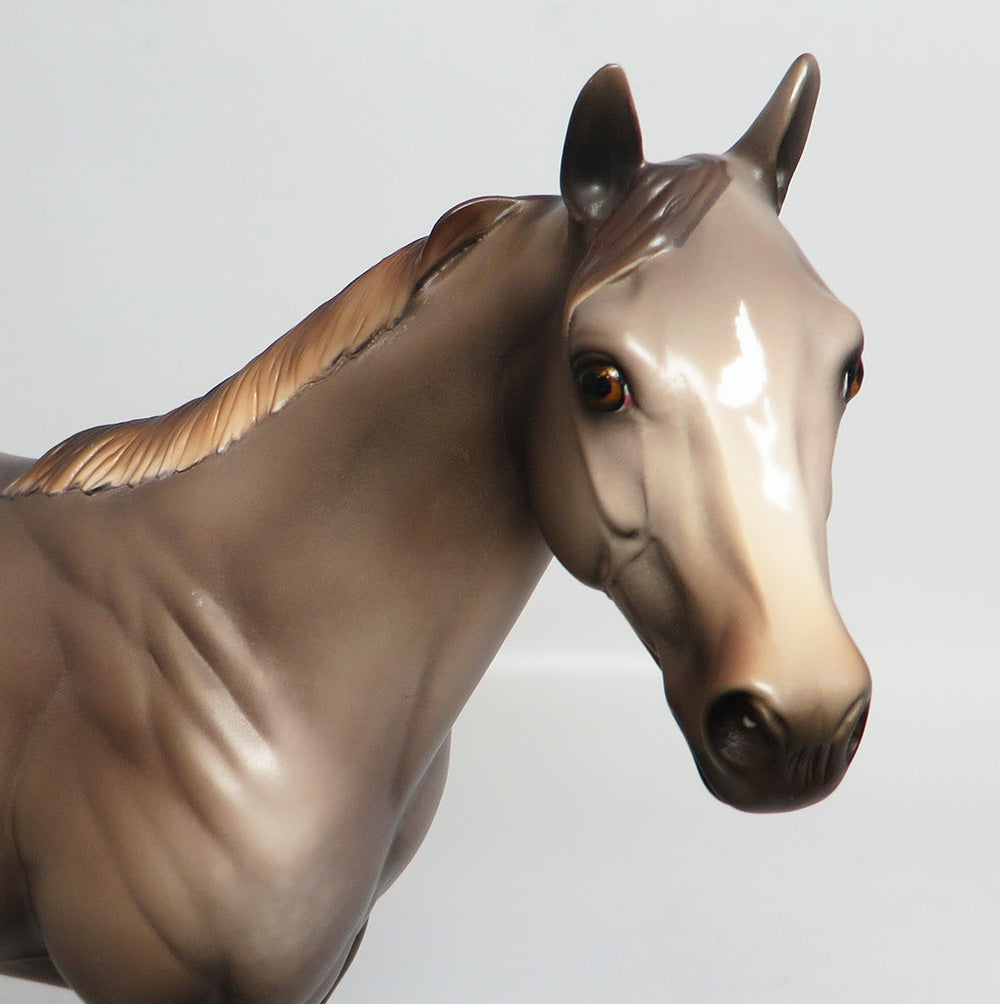 TIME &amp; TEQUILA-OOAK GREY ISH MODEL HORSE 4/27