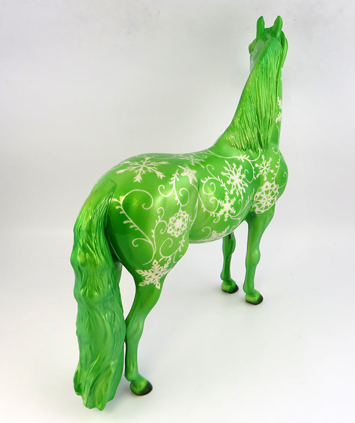ENCHANTED SNOW-OOAK SNOWFLAKE MORGAN MODEL HORSE 11/23/16