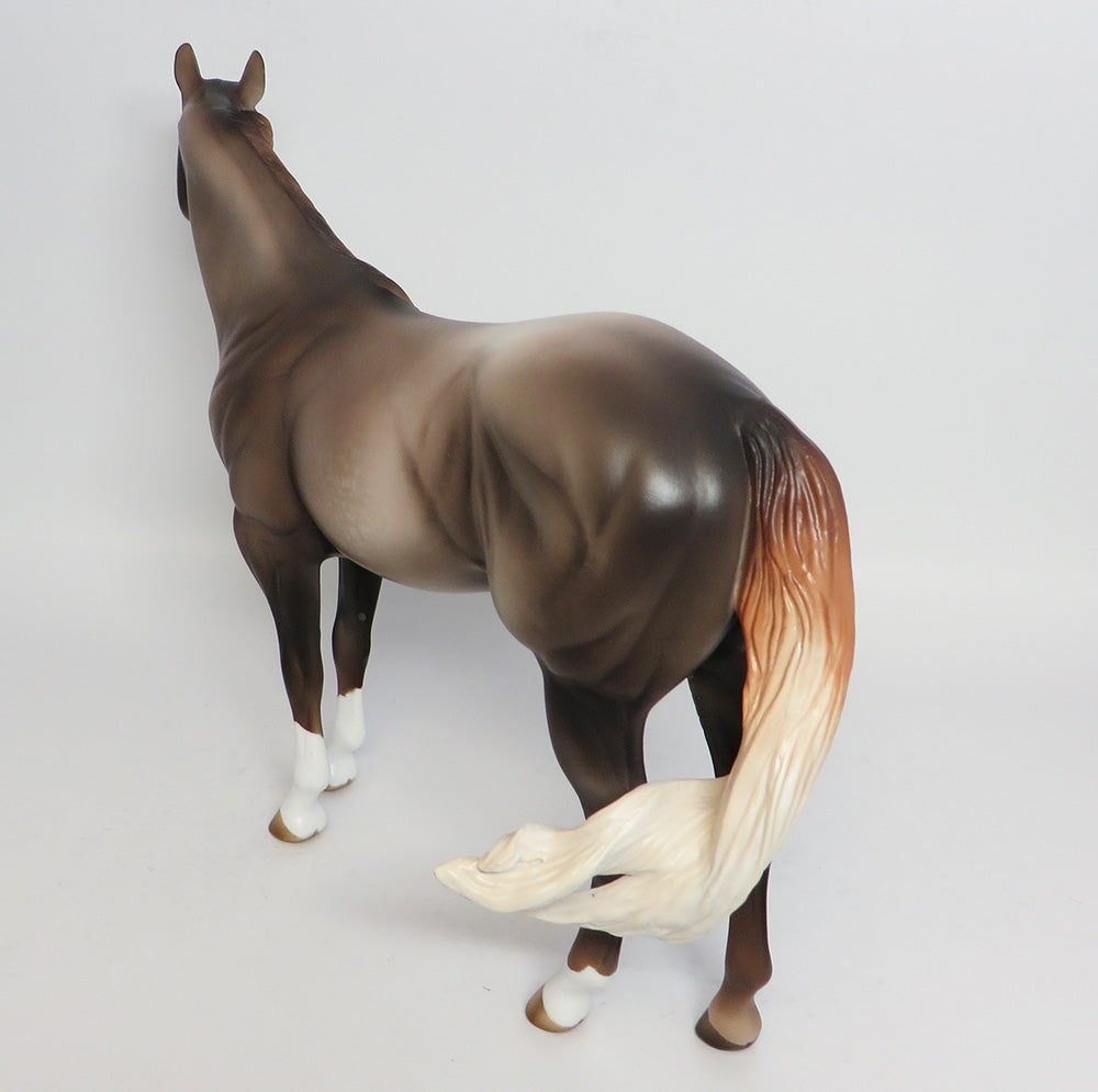 TIME &amp; TEQUILA-OOAK GREY ISH MODEL HORSE 4/27
