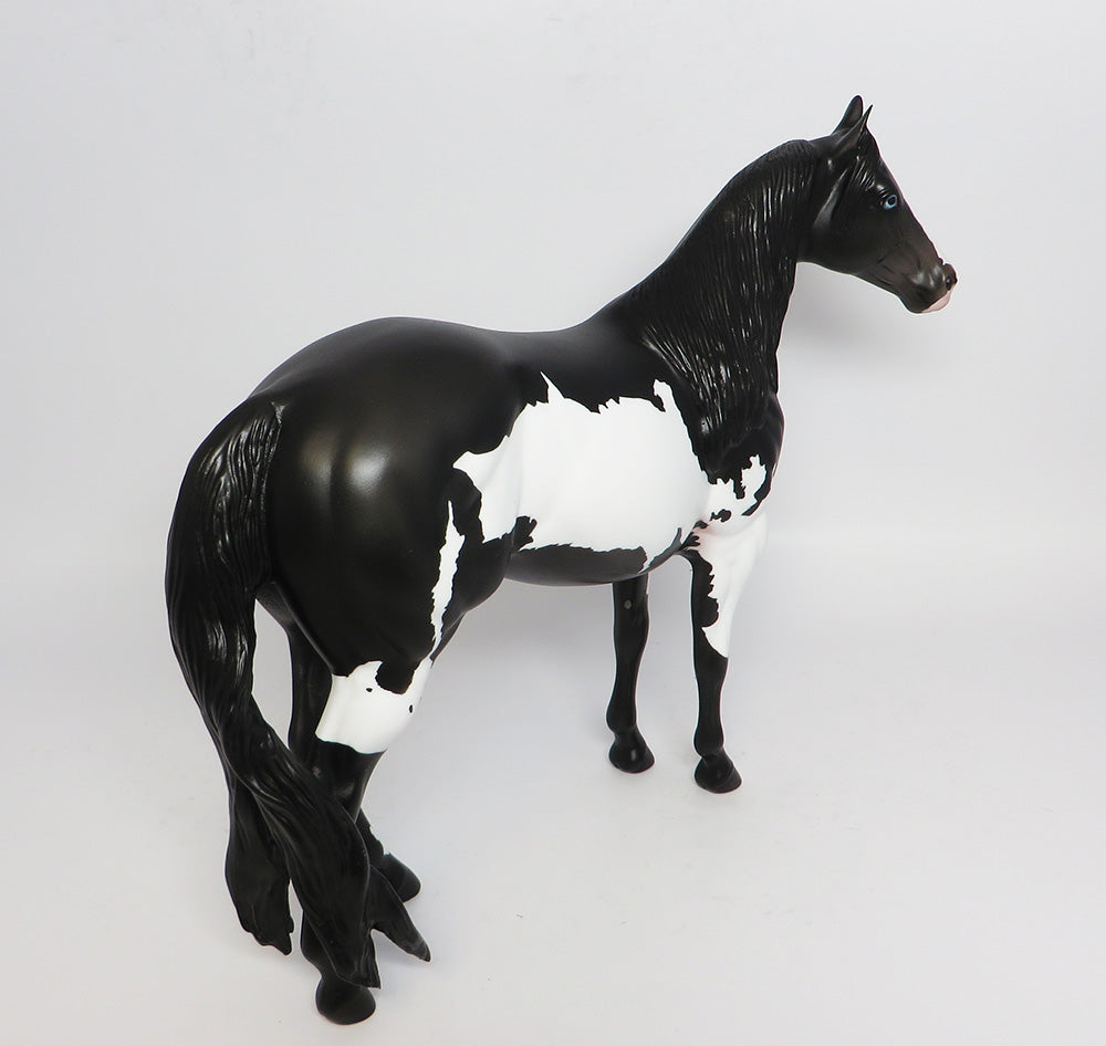 BLACK JACK-OOAK BLACK PAINT ISH MODEL HORSE 4/26