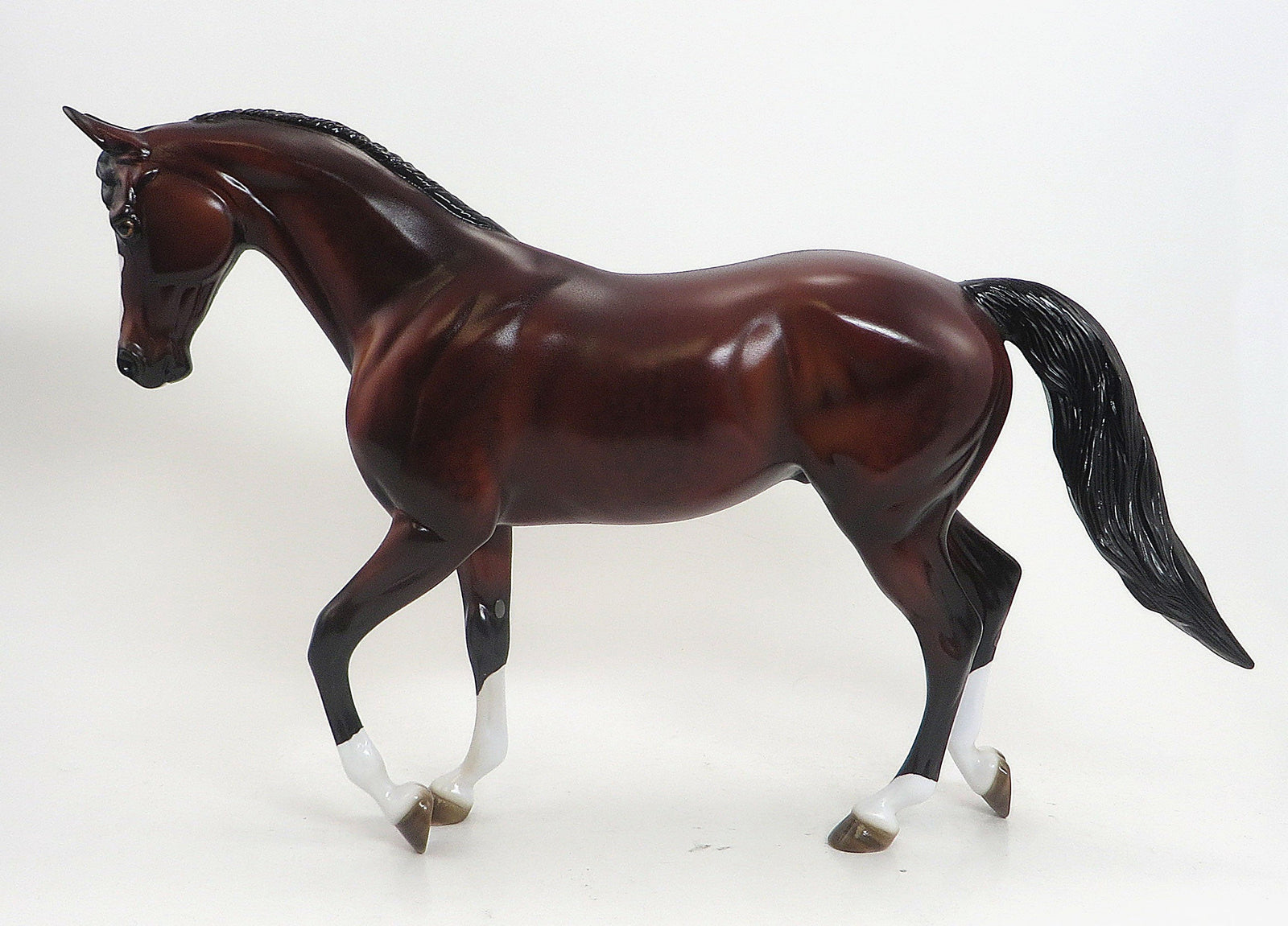 CRIMSON TIDES - OOAK  DARK BAY THOROUGHBRED MODEL HORSE - 9/11
