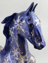 CRISP-OOAK SNOWFLAKE DECORATOR SADDLEBRED MODEL HORSE BY DAWN QUICK 11/23/16