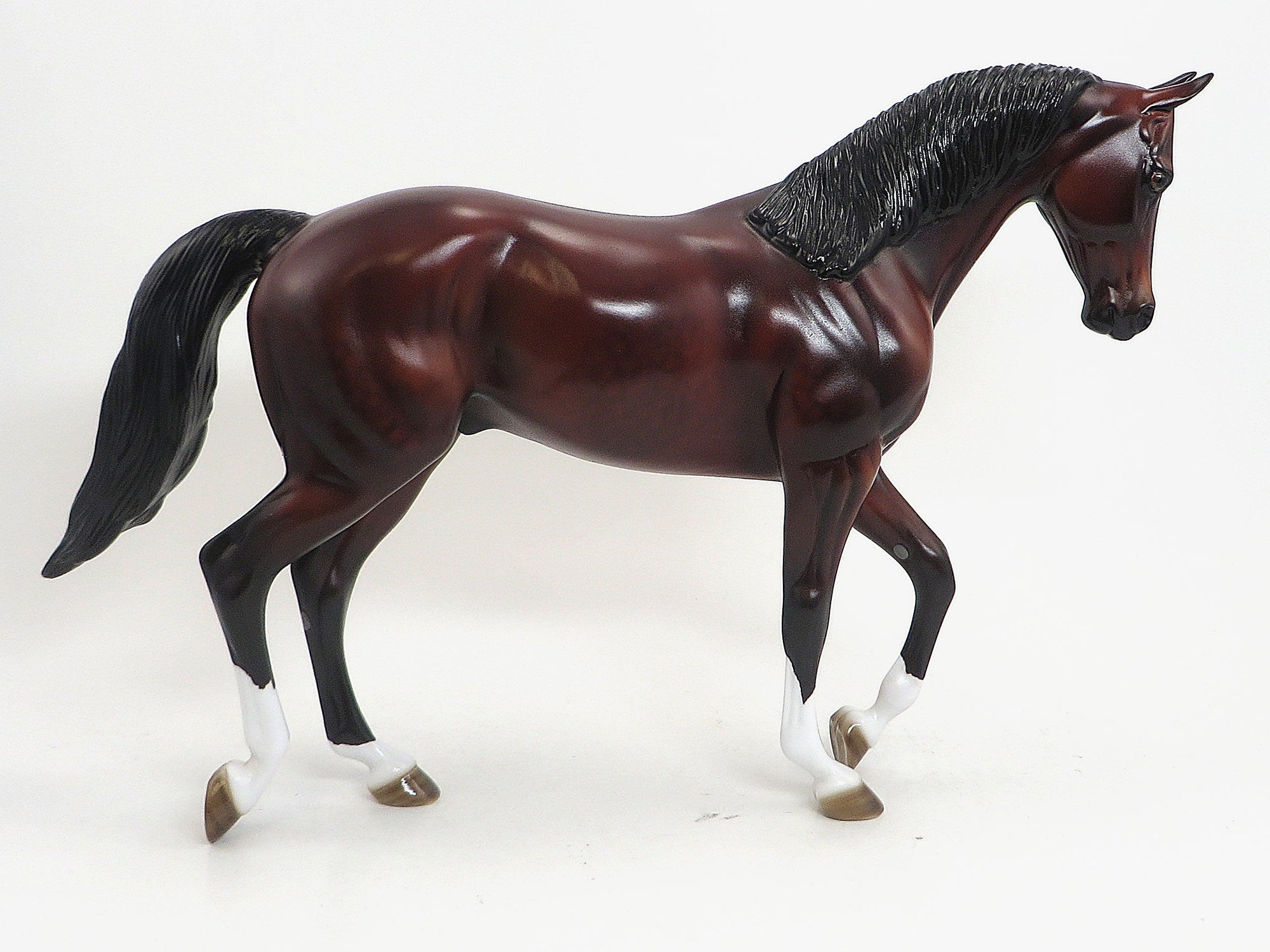 CRIMSON TIDES - OOAK  DARK BAY THOROUGHBRED MODEL HORSE - 9/11