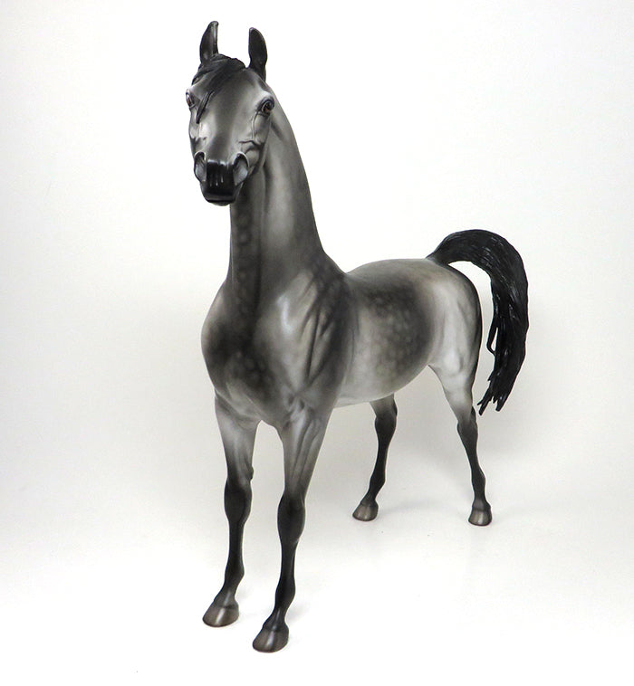 DYNAMIC IN BLUE-OOAK DAPPLE GREY ARABIAN MODEL HORSE 12/29
