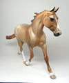 HONEY DIPPED-OOAK LIGHT CHESTNUT PALOUSE MODEL HORSE 12/29