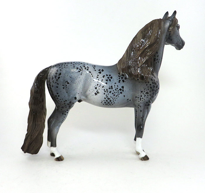 J-CAT - OOAK Roan Appaloosa Morgan Model Horse - 11/13