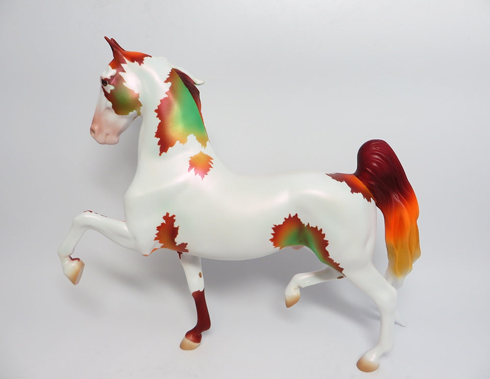 AUTUMN DANCER~OOAK FALL DECORATOR SADDLEBRED MODEL HORSE 11/2/17