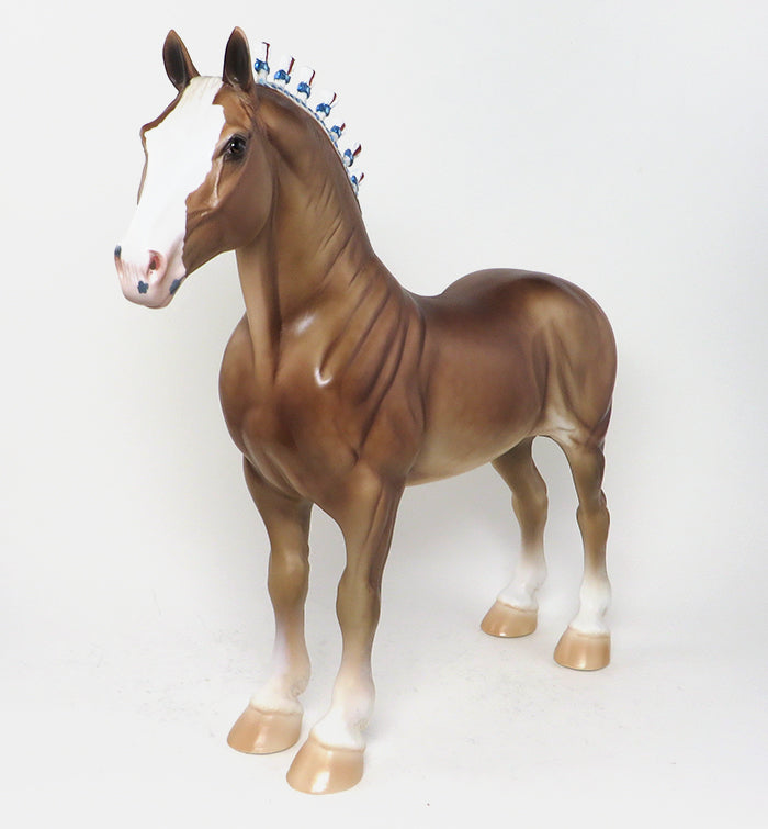 BOMBSHELL - OOAK  Blonde Standing Drafter Model Horse - 11/15
