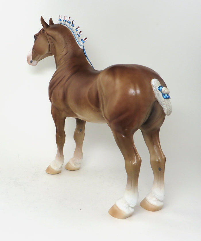 BOMBSHELL - OOAK  Blonde Standing Drafter Model Horse - 11/15