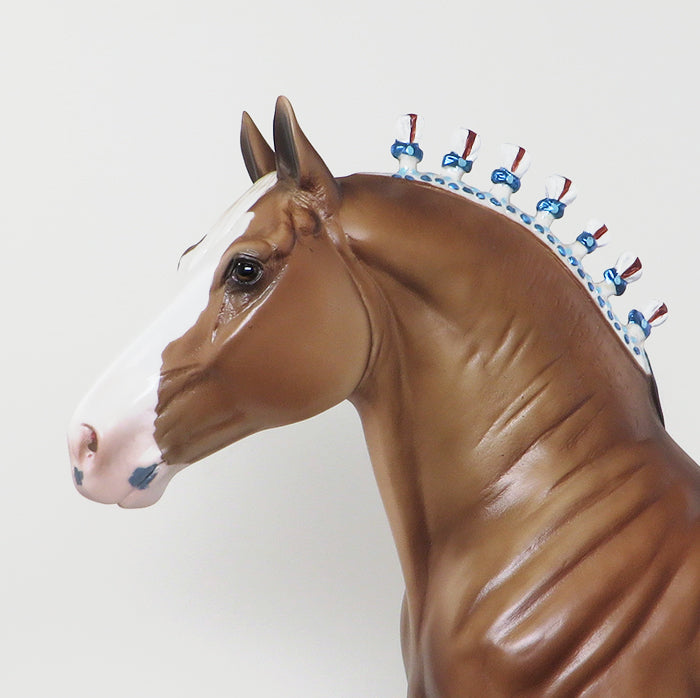 BOMBSHELL - OOAK  Blonde Standing Drafter Model Horse - 11/15