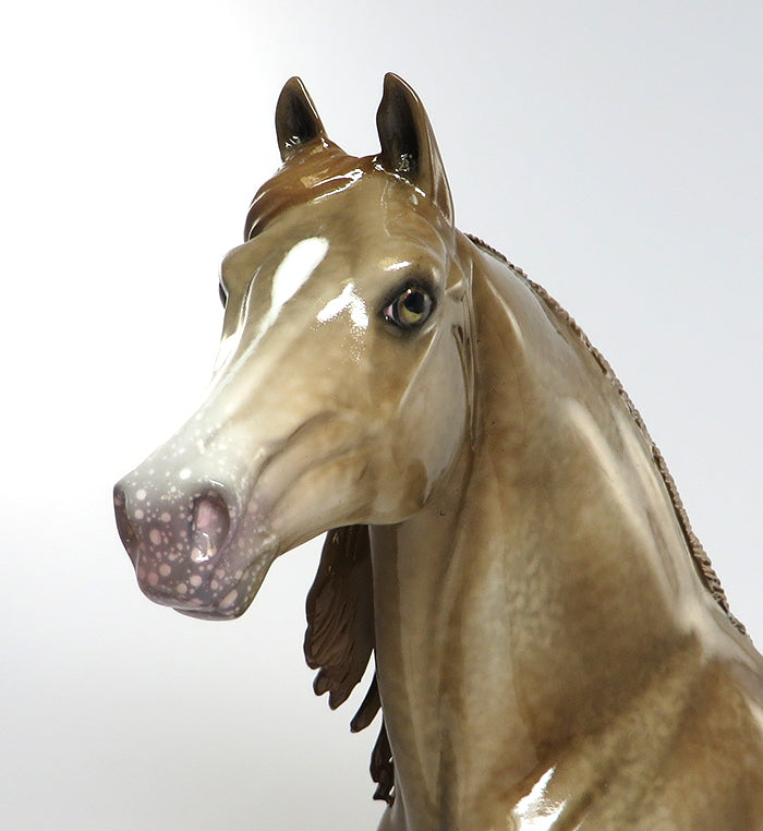 HAGEN-OOAK CHAMPAGNE MORGAN MODEL HORSE 6/15