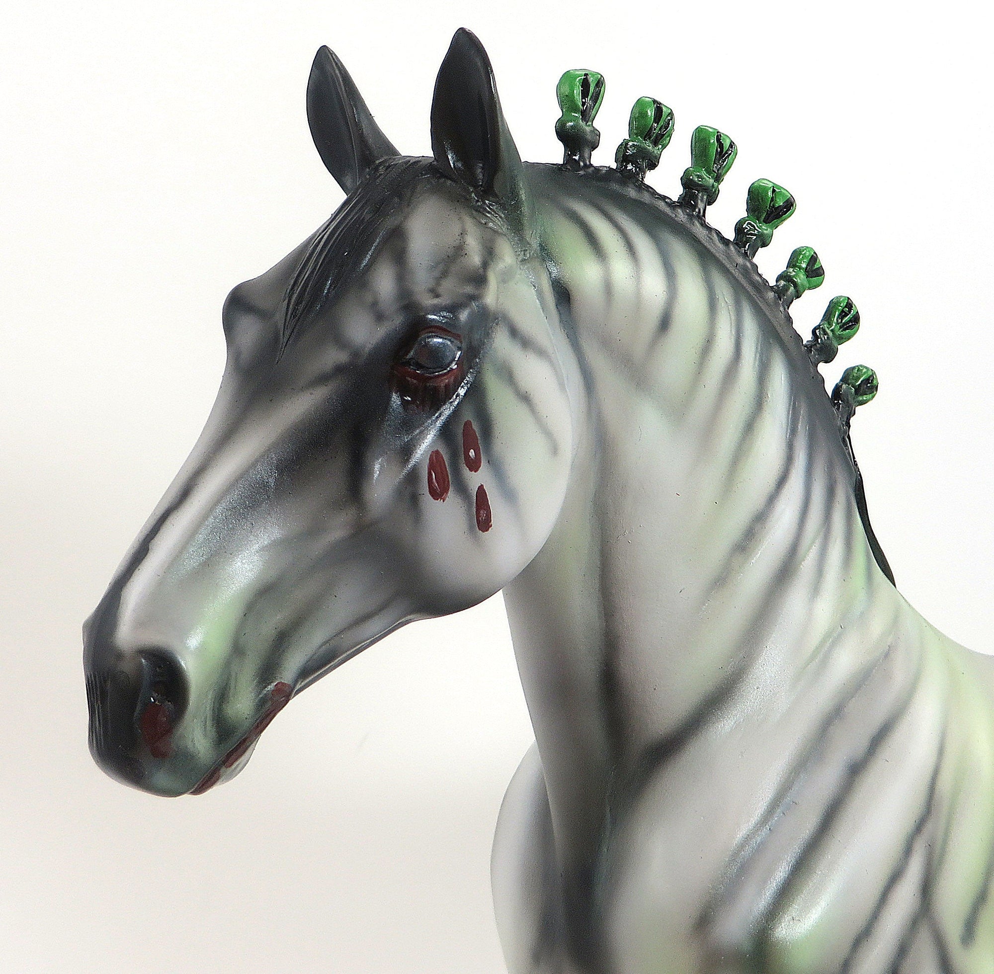 APOCALYPSE - OOAK ZOMBIE STANDING DRAFTER MODEL HORSE - 9/11
