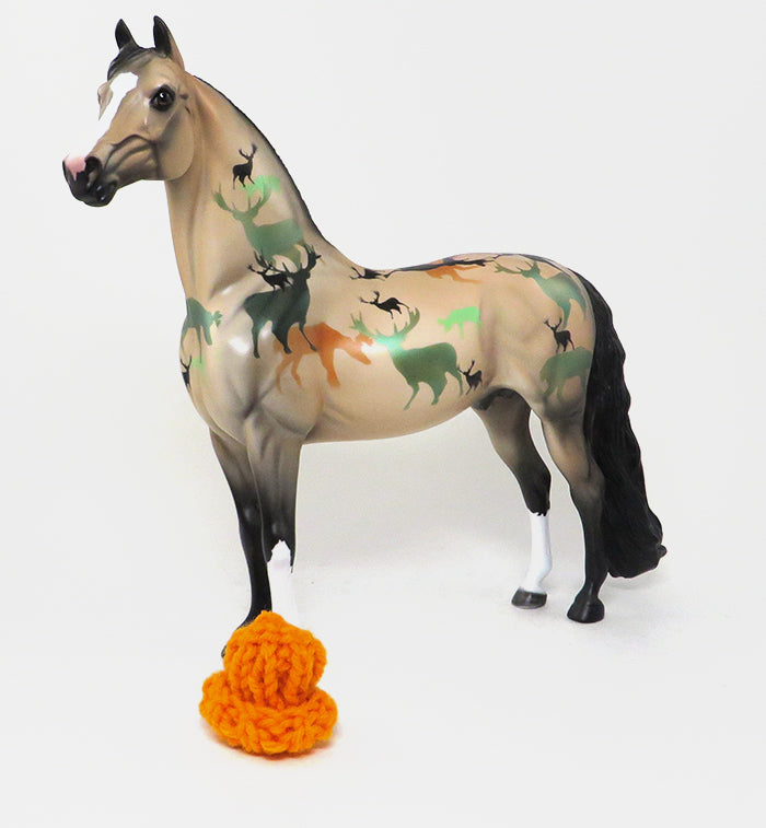 CAMO GREEN - OOAK Morgan Decorator Model Horse -11/16