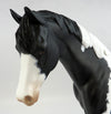 DUNNY-OOAK DAPPLE BLACK PAINT PONY MODEL HORSE 11/23/16