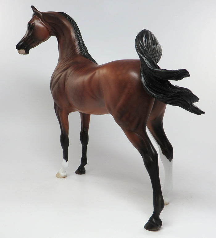 DR. PEPPER-OOAK DAPPLE BAY ARABIAN MODEL HORSE 6/15