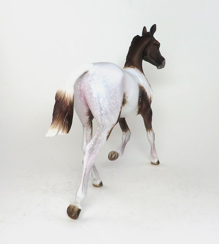 chestnut appaloosa yearling model horse