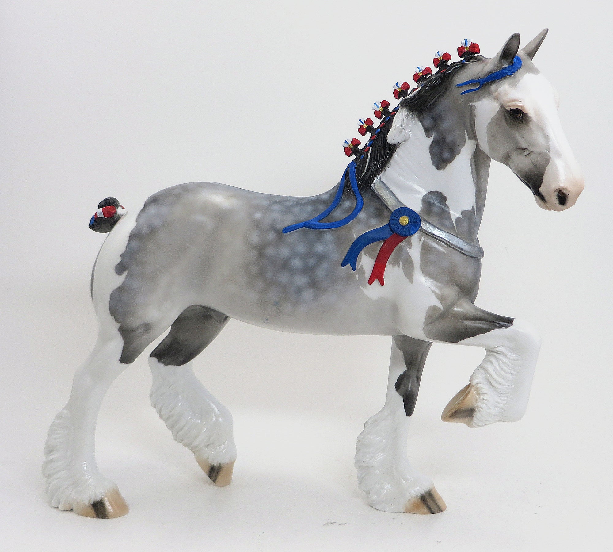 PATRIOT-DAPPLE GREY PAINT TROTTING DRAFTER 9/11