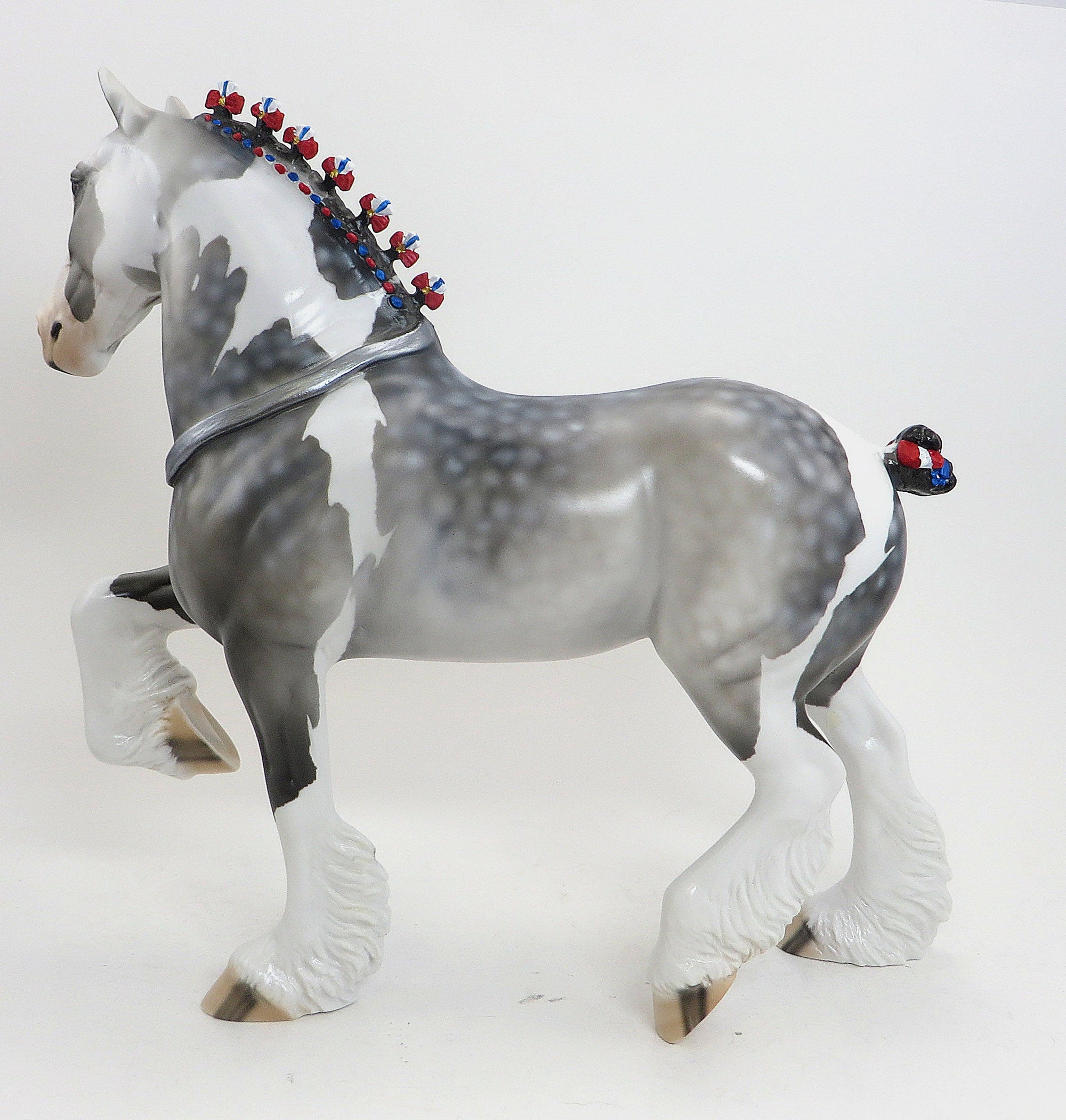 PATRIOT-DAPPLE GREY PAINT TROTTING DRAFTER 9/11