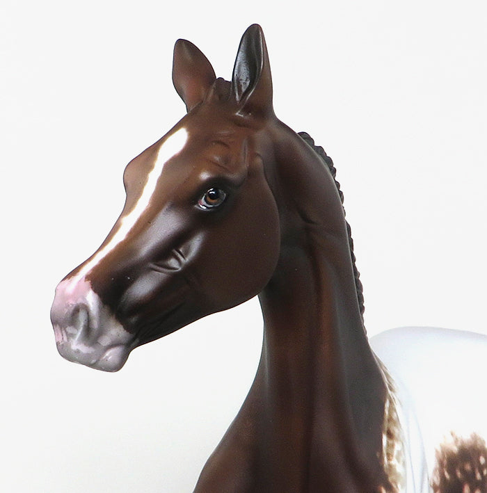 CHERRY BOBBI SOX - OOAK  Chestnut Roan Appaloosa Yearling Model Horse - 11/15