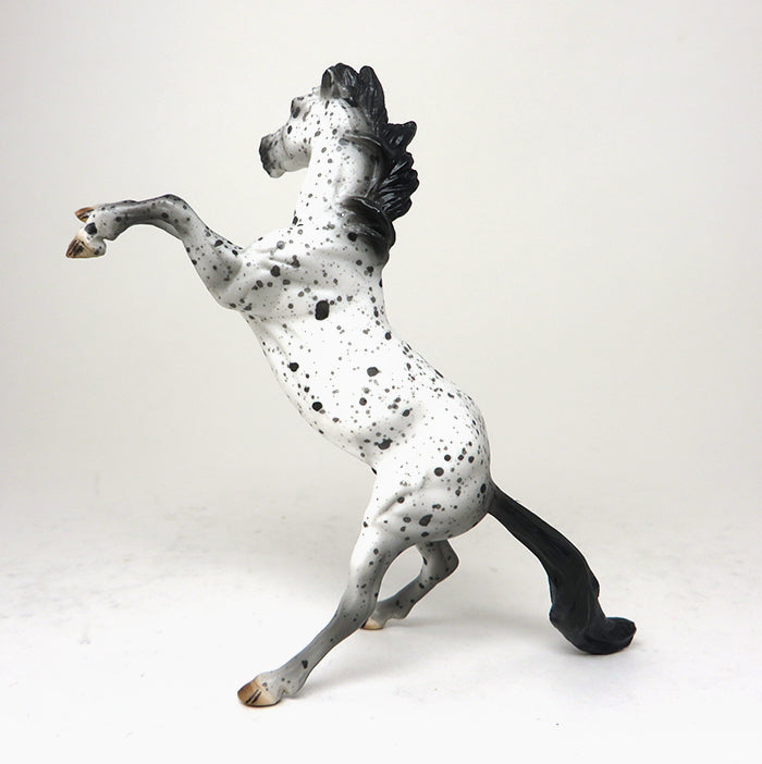 CRICKET - OOAK APPALOOSA REARING CHIP MODEL HORSE - 11/20