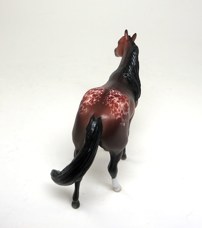 JUST CAUSE - OOAK BAY APPALOOSA STOCK HORSE CHIPS by SHEILA BISHOP - 1/25