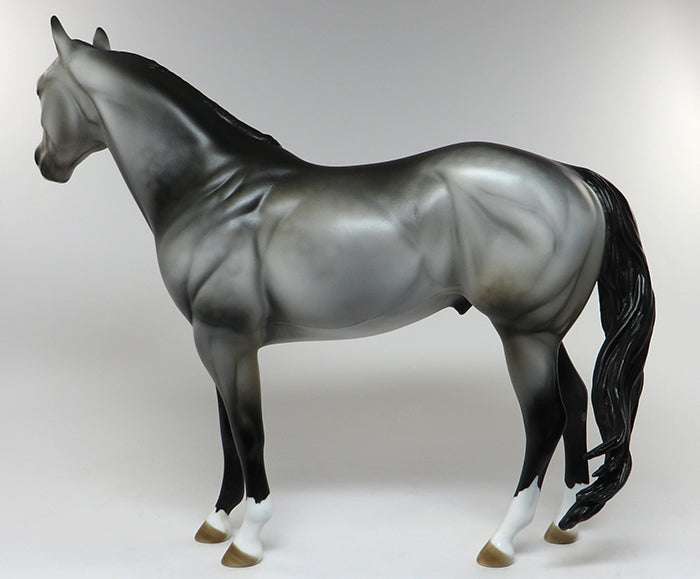 AZUL-OOAK DAPPLE GREY ISH MODEL HORSE 6/14