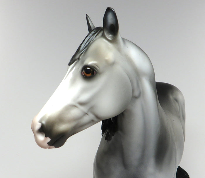 AZUL-OOAK DAPPLE GREY ISH MODEL HORSE 6/14