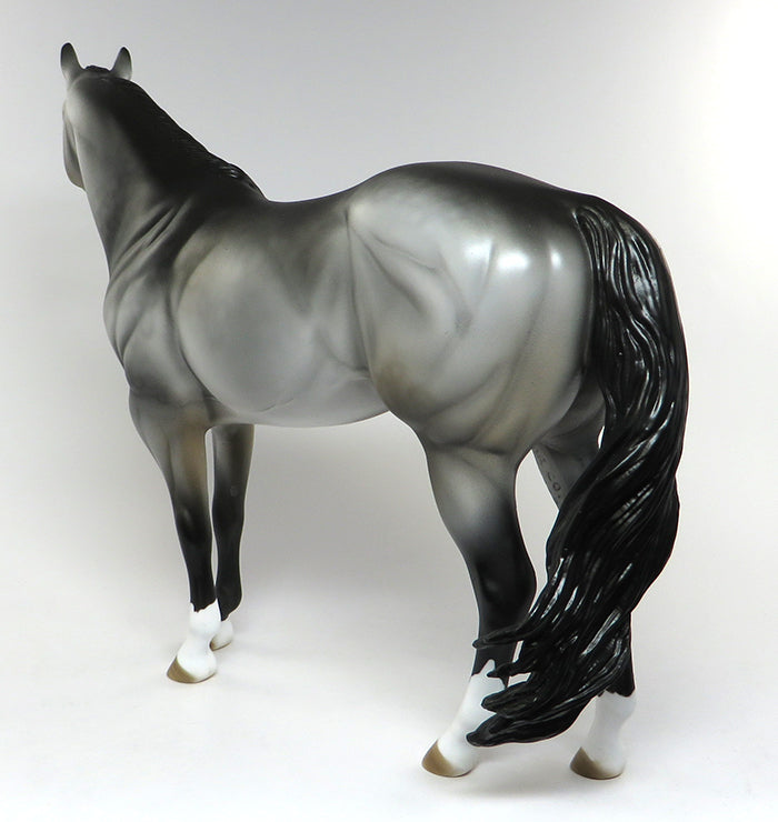 AZUL-OOAK DAPPLE GREY ISH MODEL HORSE 6/14