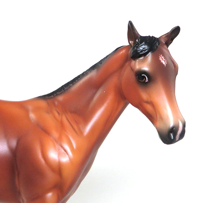 DREAM QUEEN - OOAK BAY WEANLING MODEL HORSE by SHEILA BISHOP - 1/22