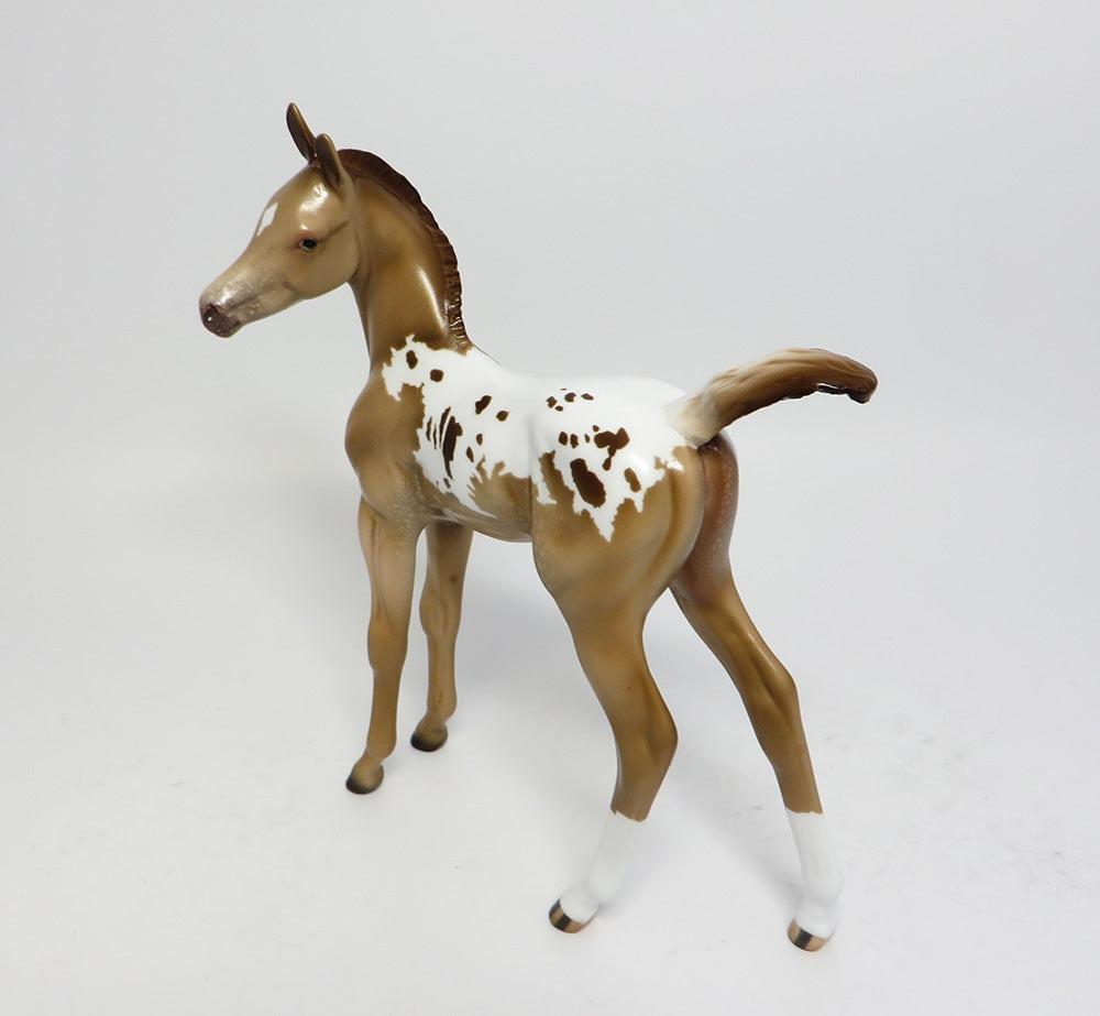 LADY INVITE~LE-3 CHAMPAGNE APPALOOSA FOAL MODEL HORSE 11/7/17